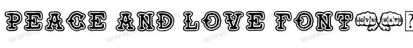 Peace and Love Font字体转换